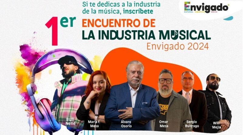 Ya están abiertas las inscripciones para el primer encuentro de la Industria Musical de Envigado